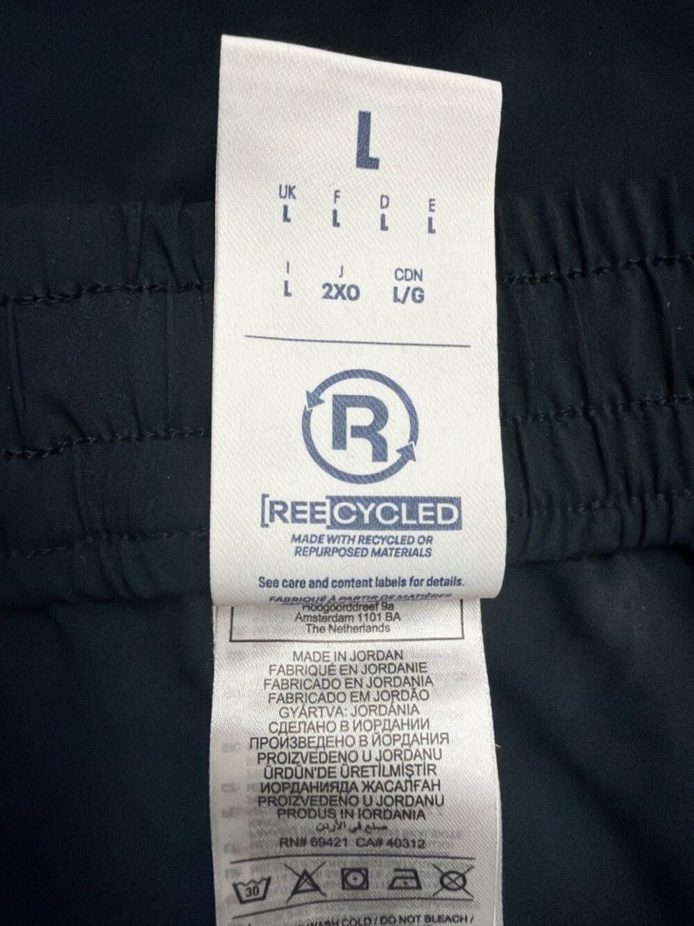 Reebok Mens Black Polyester Training Shorts Activewear & Lightweight Size L image 5